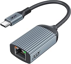 USB C to Ethernet Adapter, Plug and Play RJ45 to Type C Network Dongle(Thunderbolt 3/4 Compatible), 1Gbps Aluminum USB-C LAN Adapter for Laptop, MacBook Pro/Air, iPad Pro, iPhone 15/16, Dell XPS