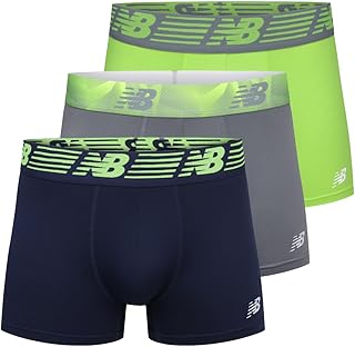 Sponsored Ad - Men's No Fly Trunks Underwear, Jacquard Waistband, Breathable Lightweight, Moisture Wicking (3 Pack)