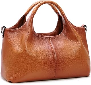 Genuine Leather Shoulder Bags Purses and Handbags for Women Satchel Designer Cross Body Hobo Medium Size Tote