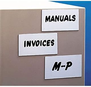 Aigner Index, MX104, Write-On/Wipe Off Magnetic Tag, PK25