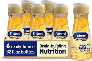 NeuroPro Baby Formula, MFGM* 5-Year Benefit, Expert-Recommended Brain-Building Omega-3 DHA, Exclusive Immune Supporting HuMO6 Blend, Ready-to-Feed Infant Formula, Liquid, 32 Fl Oz (6 Count)