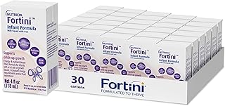 Nutricia Fortini Infant Formula - Milk-Based Baby Formula for Energy & Growth Support - Ready-to-Feed & Nutrient-Dense Baby Formula with Iron for Energy - 4 fl oz carton (30 Pack)