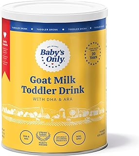 Baby's Only Goat Milk Toddler Drink, Toddler Drink, Goats Milk Powder, Non GMO with DHA, Iron, Vitamin D, Naturally Occurring Prebiotics, ARA, Toddlers 12 Months Old and Up, Easy to Digest Goat Milk, 