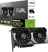 Dual GeForce RTX™ 5060 Ti 16GB GDDR7 OC Edition (PCIe 5.0, 16GB GDDR7, DLSS 4, HDMI 2.1b, DisplayPort 2.1b, 2.5-Slot Design, Axial-tech Fan Design, 0dB Technology, and More)
