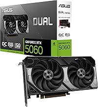 Dual GeForce RTX™ 5060 8GB GDDR7 OC Edition (PCIe 5.0, 8GB GDDR7, DLSS 4, HDMI 2.1b, DisplayPort 2.1b, 2.5-Slot Design, Axial-tech Fan Design, 0dB Technology, and More)