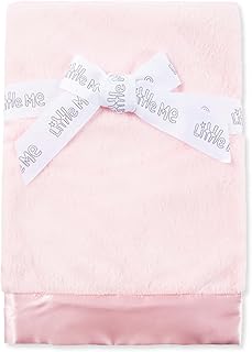 Little Me Blankets for Baby, Plush Swaddling Receiving Blanket, 30 x 27 Inches