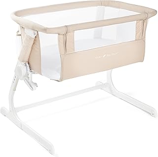 Baby Delight Beside Me Dreamer Bassinet | Bedside Sleeper & Baby Bassinet | 6-Position Height Adjustment | Organic Oat