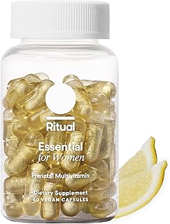 Sponsored Ad - Ritual Essential for Women Prenatal Multivitamin: Folate & Choline for Neural Tube Support, Omega-3 DHA for Fetal Brain Development, Iron, Calcium-Helper D3 & K2, Non-GMO, Vegan, Citrus
