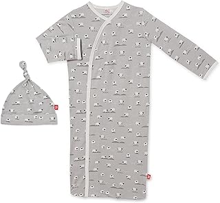 Magnetic Me Modal Newborn Sleeper Gown & Hat Set | Silky Soft Modal Fabric Sleep Sack