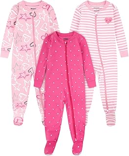 Sponsored Ad - unisex-baby 3-pack Footed Coverall Pajamas
