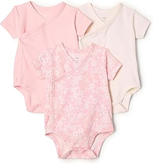 x Sofia Grainge Unisex Babies' Side Snap Short Sleeve Bodysuit, Pack of 3