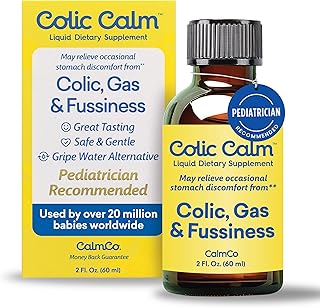 Sponsored Ad - Colic Calm Infant Gripe Water for Colic, Helps Fussiness, Upset Stomach, and Baby Gas Relief, 2 fl oz (Pack of 1)