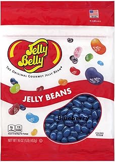 Jelly Belly Blueberry Jelly Beans - 1 Pound (16 Ounces) Resealable Bag - Genuine, Official, Straight from the Source