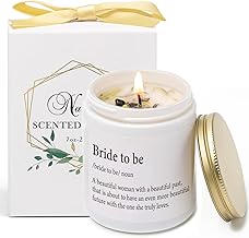 Bride to Be Gift, Engagement Gifts for Couples, Bride to Be Candle, Bridal Shower Gifts, Vanilla &Lavender Scented Candles with Crystal