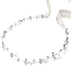 Didder Silver Bridal Headpiece, Rhinestone Wedding Headband, Crystal Hair Accessories for Brides, Women Wedding Jewelry for Bridesmaids