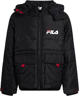 Boys Puffer Jacket - Lightweight Quilted Winter Coat with Removable Hood - Cozy Insulated Jacket for Boys (Sizes: 14-16)