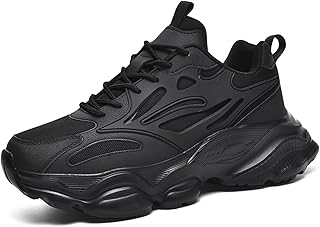 Sponsored Ad - Men's Beige Chunky Fashion Sneakers, Casual Sports Tennis Walking Shoes