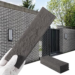Sponsored Ad - Gray Thin Brick Veneer Faux Brick Wall Panels – 15 PCS, 2.5 Sq.Ft for DIY Fireplace Surround, Kitchen Backsplash, Small Accent Walls & Renovation Projects