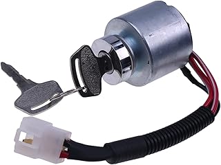 FridayParts Ignition Switch 66101-55200 6610155200 Compatible for Kubota ZD18 ZD21 ZD25F ZD28 G2160 G2460G TG1860 G1700 G1800 G1900 G2000 BX1500D BX1800D BX1830D BX2200D BX2230D BX22D BX23D