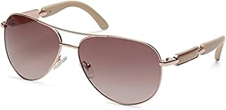 Women's Metal Sunglasses, Shiny Rose Gold