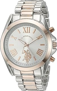Sponsored Ad - Women's Two-Tone Analog Watch – Silver Dial with Rose Gold Accents, 41mm Metal Case, and Alloy Link Bracelet – Elegant Quartz Timepiece for Everyday Style