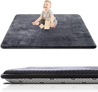 Sponsored Ad - SEPARO Thick Baby Play Mat for Floor,50 x 50 Playpen Mat,Tummy Time Foam Mat,Ultra Soft Support & Plush Feel,Easy Care with Non-Slip Cushioned for Infant,Kids and Toddler Crawling, Dark
