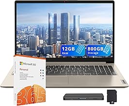 Sponsored Ad - IdeaPad 1 15.6" HD Laptop, Intel Celeron N4500, 12GB RAM, 512GB SSD+128GB eMMC, Intel UHD Graphics, Copilot, Number Pad, Webcam, 1 Year Office 365, Windows 11, Sand, 160GB Docking Stati