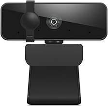 Essential Full HD 1080P Webcam, Dual Microphone, No Driver 1.8m USB 2.0, Wide-Angle, Tilt-Control, 360-Degree Rotation, Black