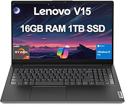 Lenovo Laptop V15 Gen 4 for Business (15.6" FHD Anti-glare, AMD Ryzen 7 7730U (Beat i7-1355U), 16GB RAM, 1TB SSD), Numeric Keypad, Webcam w/Shutter, Ethernet, Win 11 Pro w/AI Copilot, Black