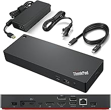 ThinkPad Universal Thunderbolt 4 Dock, 4 Displays, Dynamic Power Charging up to 100W, Black