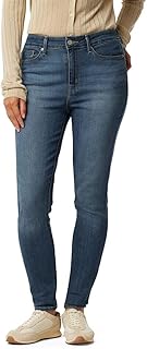 Gold Women's Size Modern Skinny Jeans Mid-Rise Stretch Denim (Also Available in Plus), Faded Memory, 18 Plus Long