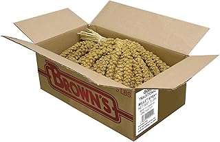 F.M. Brown's Golden Millet Spray, All-Natural Foraging Treat for Pet and Wild Birds, 5-lb Bag - Sun-Cured, Grown and Harvested in the USA