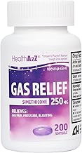 Sponsored Ad - HealthA2Z® Gas Relief Simethicone 250mg | Fast Gas Relief | Relieve Symptoms Naturally (200 Softgels (Pack of 1))