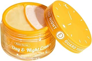 Day/Night Cream Set, Anti-Wrinkle Hydrating Day Gel with Vitamin C, Firming Renewal Night Cream with Vitamin A, 2-in-1 Anti-Aging Duo for All Skin Types, 2 * 1.7 Fl Oz