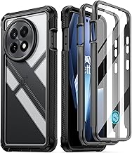 Guardian Case for OnePlus 13R 5G (2025), Built-in Screen Protector [Work with Fingerprint ID], [2 Front Frames] [20FT Mil-Grade Drop Tested] Full Body Shockproof Clear Cover Case, Black/Clear