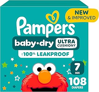 Diapers - Baby Dry - Size 7, 108 Count, Absorbent Disposable Infant Diaper (Packaging May Vary)
