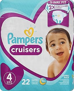 Cruisers Stage 4 Disposable Diapers Large BOY OR Girl Adhesive TABS 22 CT - 0037000751861
