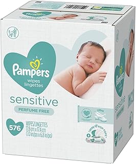 Baby Diaper Wipes Sensitive 9X Refill, 576 Count