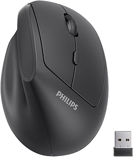 Sponsored Ad - Ergonomic Mouse - Vertical Mouse with 800/1200/1600 Adjustable DPI, 6 Silent Buttons Design for S/M Hands, Auto Power Saving,Light Weight, 2.4GHz Wireless Mouse for Laptop, Desktop, PC-