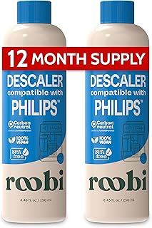 Sponsored Ad - Philips Compatible Descaling Solution & Cleaner. Specially Formulated for Philips Espresso Machines. Carbon Neutral Descaler Kit. 2 Uses per Bottle, 2 Pack