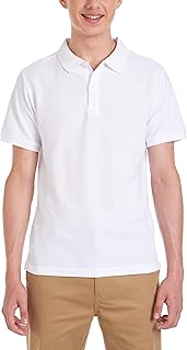 Young Men's Uniform Short Sleeve Stretch Pique Polo