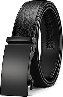 Sponsored Ad - Mens Belt - Mens Ratchet Belt Leather 1 3/8" for Dress Pant - Micro Adjustable Belt Fit Everywhere