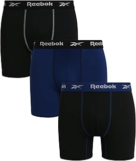 Mens Boxer Briefs - 3 Pack Stretch Moisture Wicking Mens Underwear with Contour Pouch Boxers for Men (Sizes: S-XL)