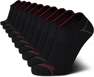 Men's Low Cut Socks - 10 Pack Stretch Performance Basic No Show Socks - Flat Athletic Socks for Men (Shoe Size 6-12.5)