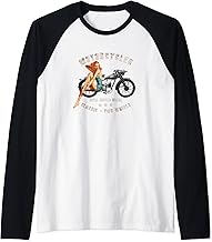 Pin up Girls Royal Enfield WDRE Vintage Motorcycle WW2 Raglan Baseball Tee