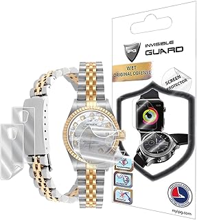 Sponsored Ad - IPG for Rolex Lady - Datejust Oyster Gold Watch Hydrogel Screen Protector (2 Units) + Clasp Protector (2 Units) Invisible HD Clear Film Anti Scratch Guard-Smooth for LadyOysterGold