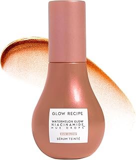Hue Drops Tinted Face Serum - Bronzing Drops to Brighten & Hydrate - Skincare Makeup Primer & Liquid Highlighter to Blur Pores for a Radiant, Even Skin Tone - Sunglow (40ml)