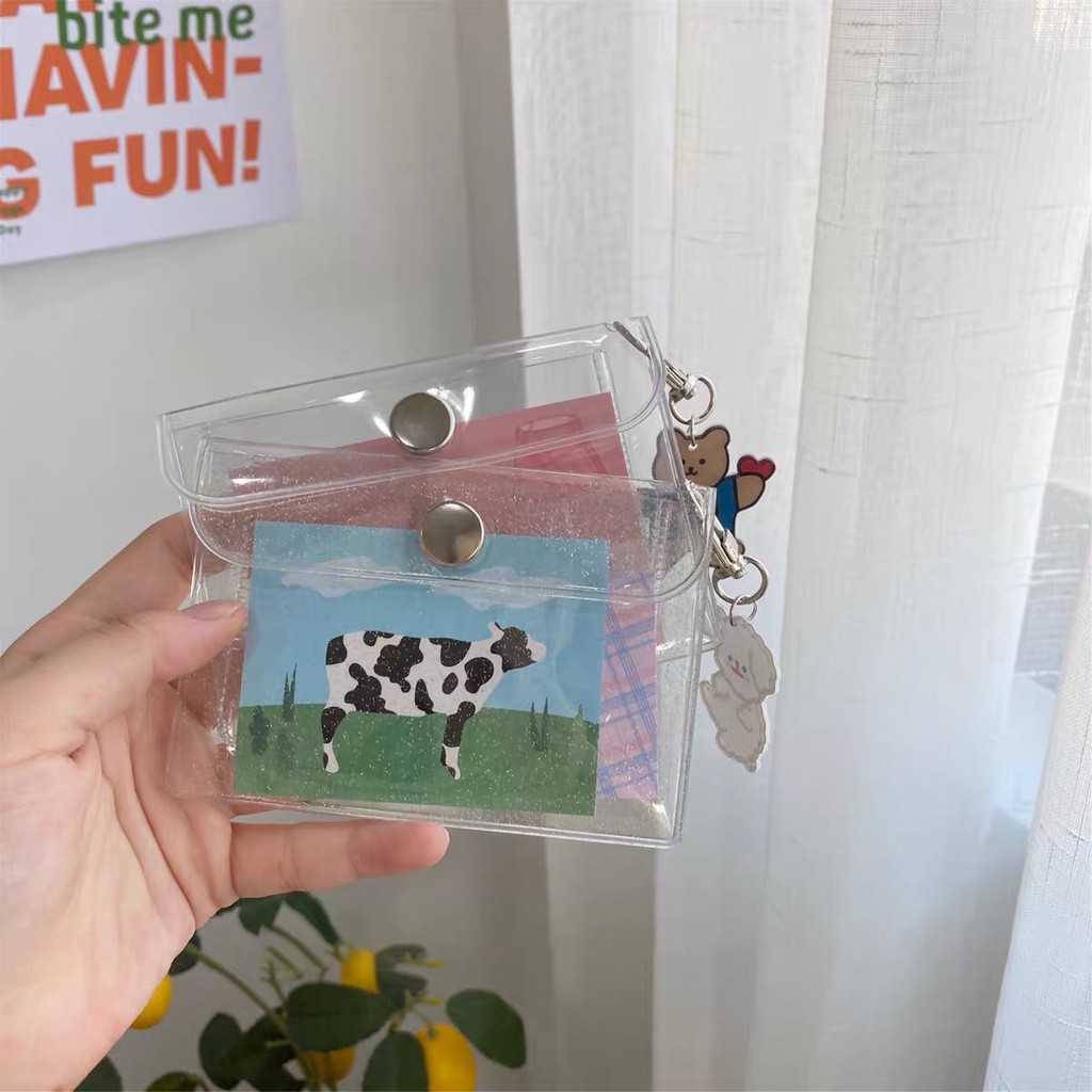 Transparent Color Small Card Coin Purse For Women
